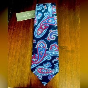 - Daniel Cremieux Silk Seven-Fold Limited Edition Neck Tie.Paisley D Blue(115)
